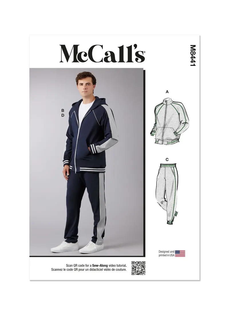 Mccall's Sewing Pattern M8441 Men's Jacket And Pants 2