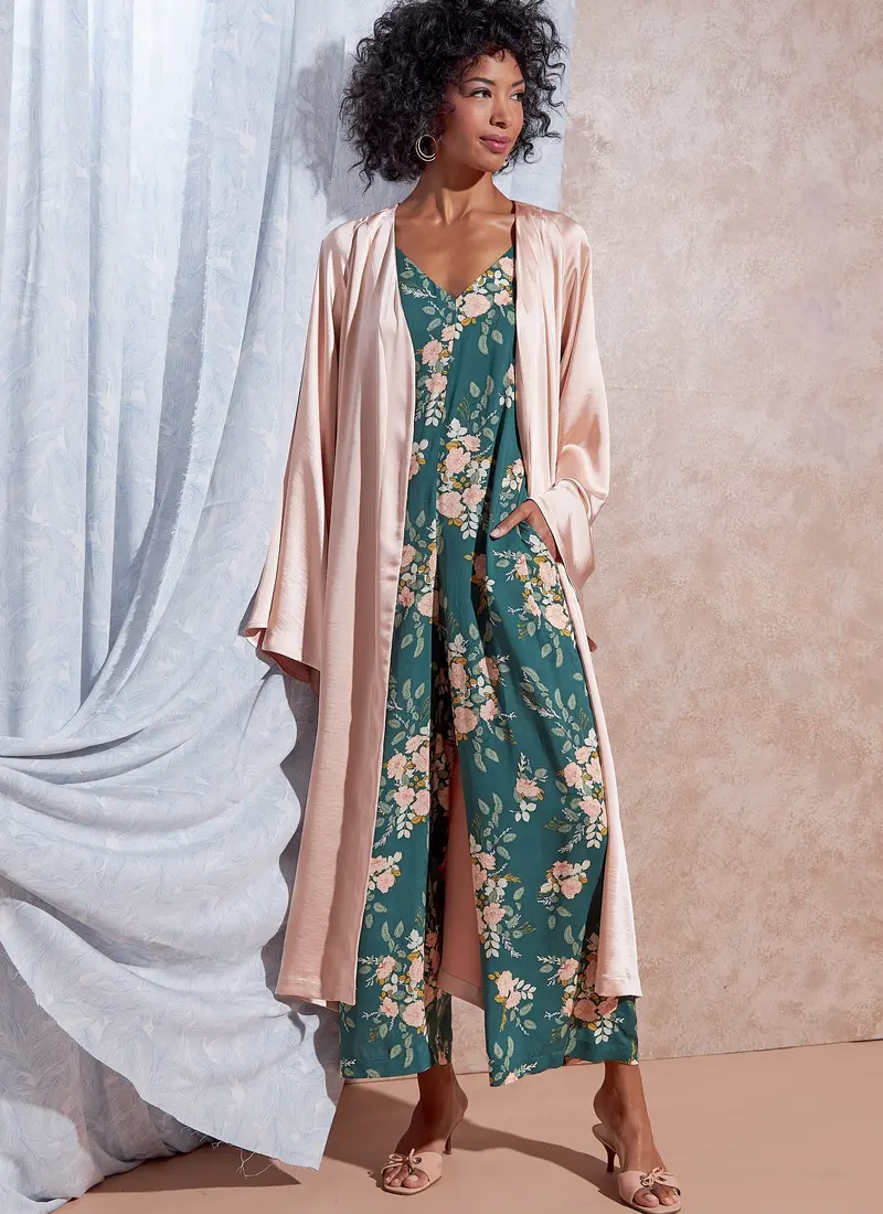 Mccall's Sleepwear Pattern 8261 Romper, Jumpsuit And Robe 1