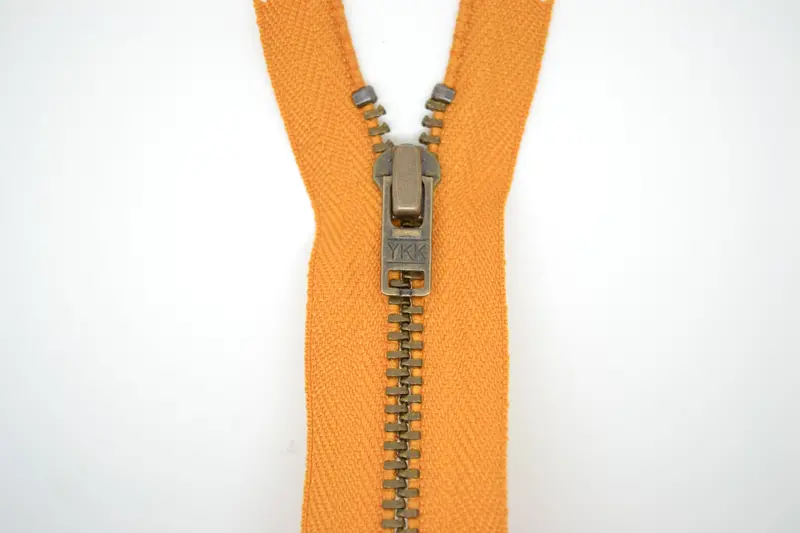 Metal Dress Zip | Antique Brass - Gold 2