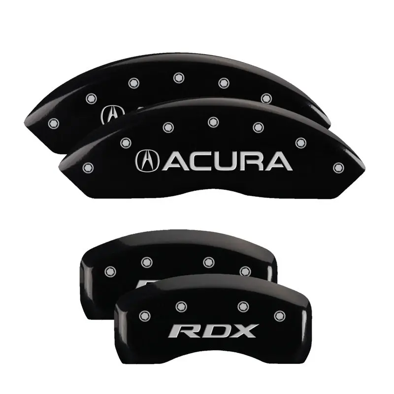 Mgp 4 Caliper Covers Engraved Front Acura Rear Rdx Black Finish Silver Char 2016 Acura Rdx 1