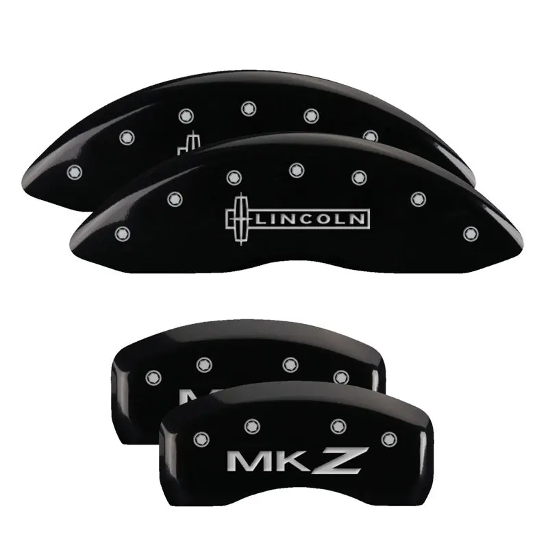 Mgp 4 Caliper Covers Engraved Front Lincoln Rear Mkz Black Finish Silver Char 2019 Lincoln Mkz 1