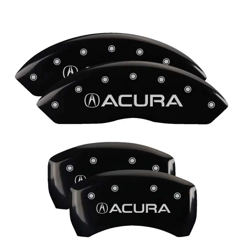 Mgp 4 Caliper Covers Engraved Front & Rear Acura Black Finish Silver Char 2019 Acura Rdx 1