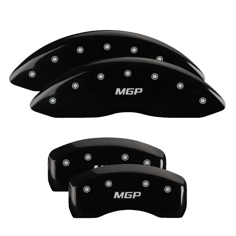 Mgp 4 Caliper Covers Engraved Front & Rear Mgp Black Finish Silver Ch 1