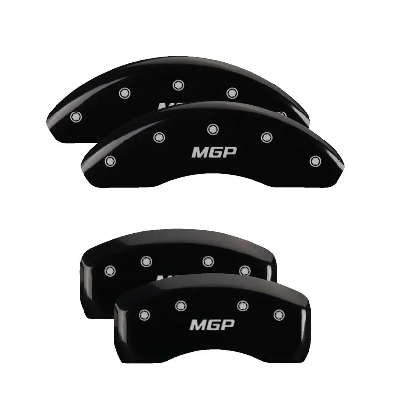 Mgp 4 Caliper Covers Engraved Front & Rear Mgp Black Finish Silver Ch 1