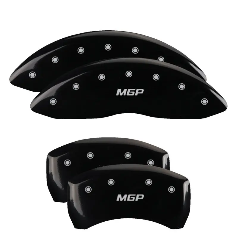 Mgp 4 Caliper Covers Engraved Front & Rear Mgp Black Finish Silver Ch 1