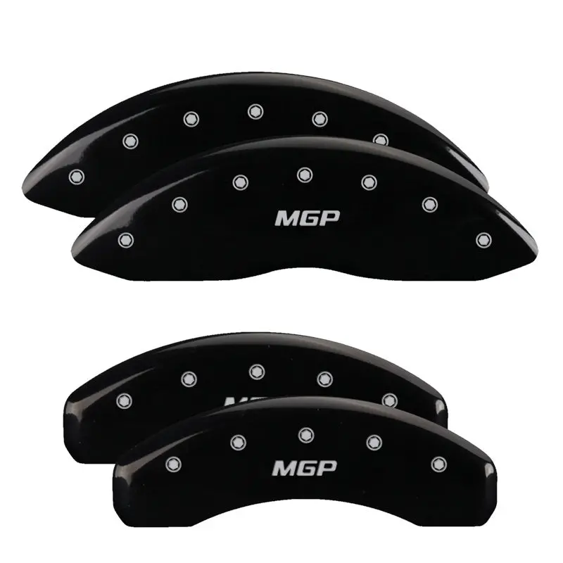 Mgp 4 Caliper Covers Engraved Front & Rear Mgp Black Finish Silver Characters 2018 Tesla S 1
