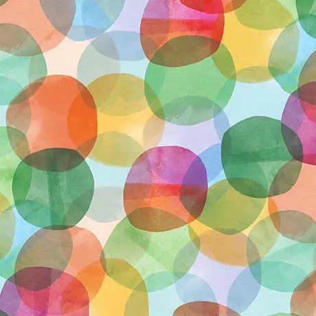 Mingle Organic Cotton Fabric, Bubbles 1