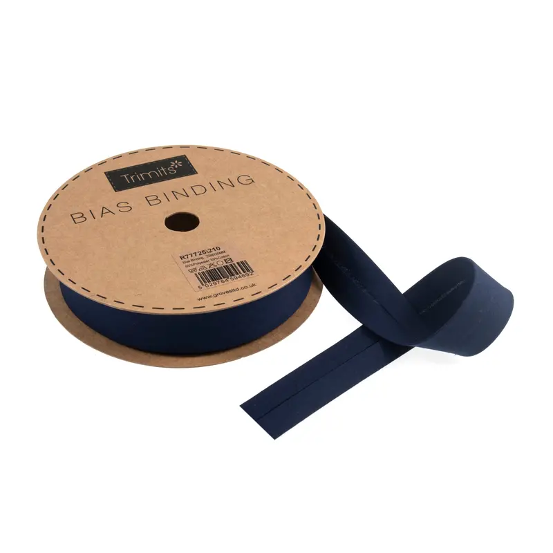 Navy Bias Binding | 25Mm Width 1