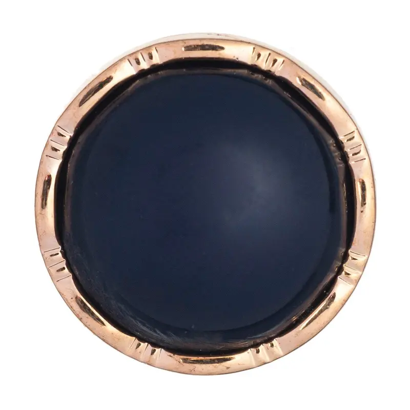 Navy Blue Buttons With Gold Border 1