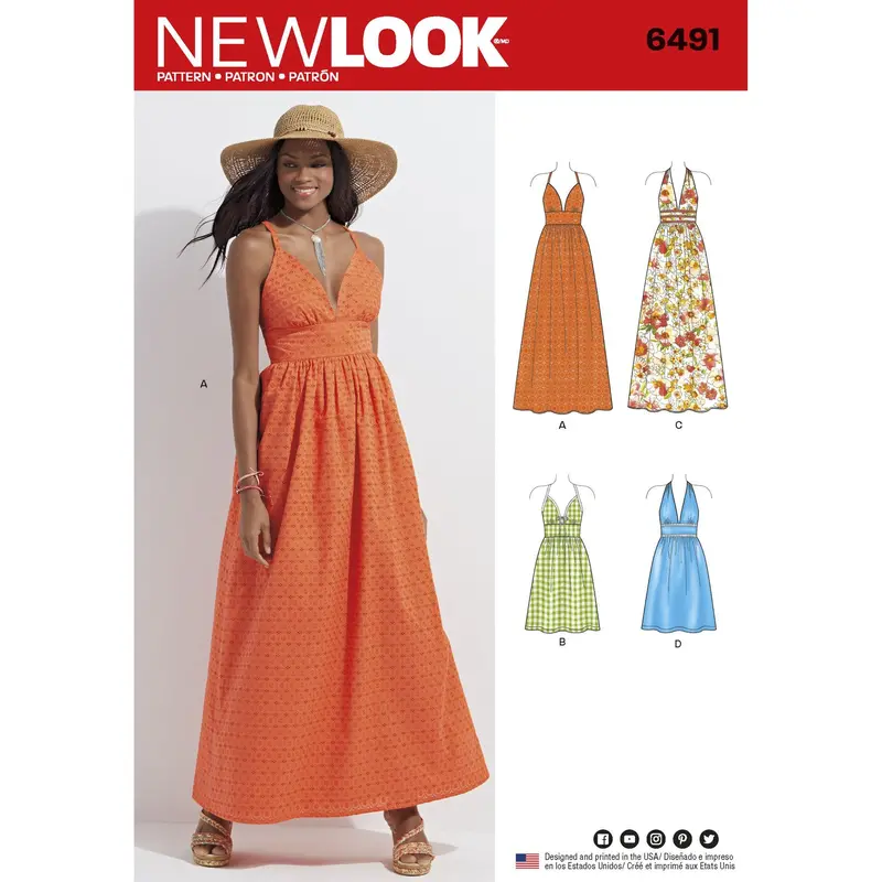 New Look 6491 Sewing Pattern Boho Chic Dress 2