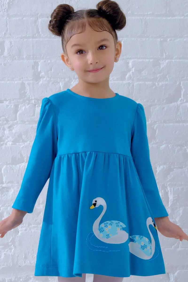 New Look 6647 Toddlers' Dresses With Appliques 1