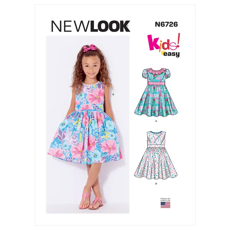 New Look Pattern 6726 Dresses For Girls And Toddlers | Easy 2