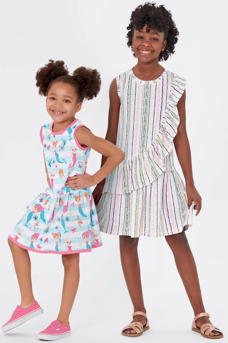 New Look Sewing Pattern 6630 Girls' Dresses 1