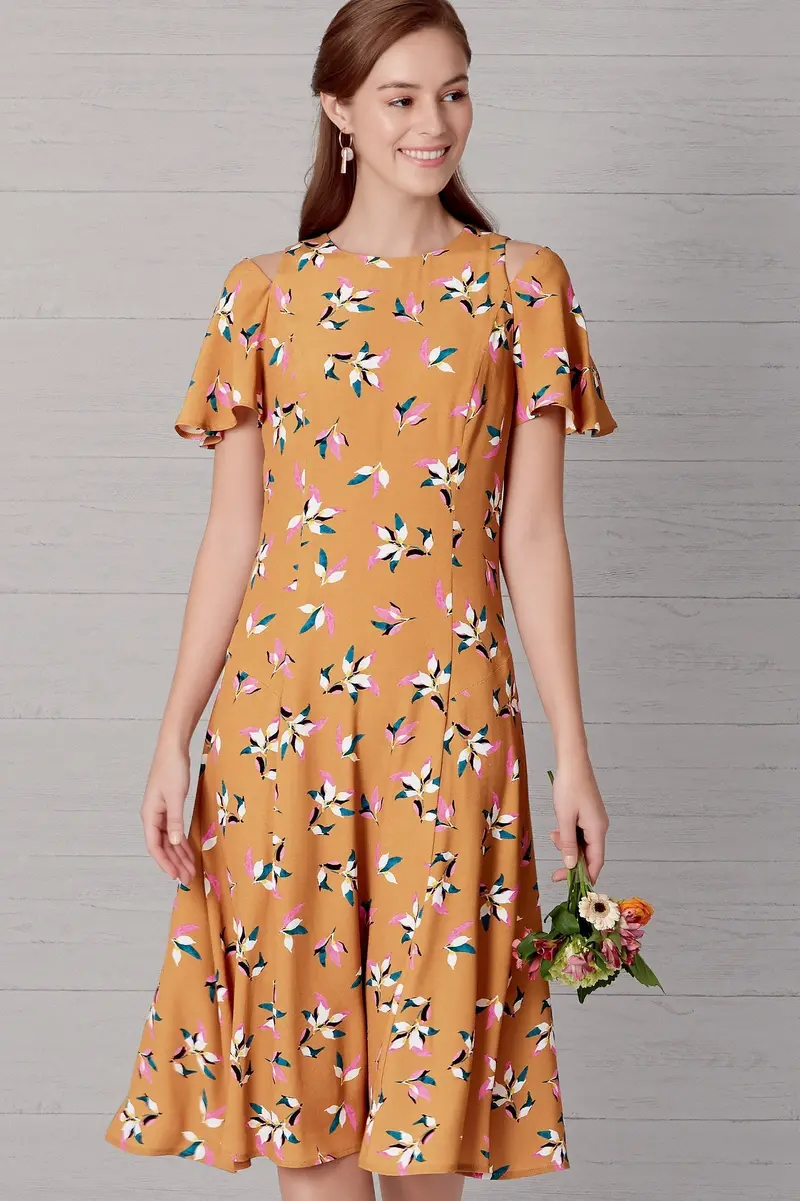 New Look Sewing Pattern 6652  Fit And Flared Dress 1