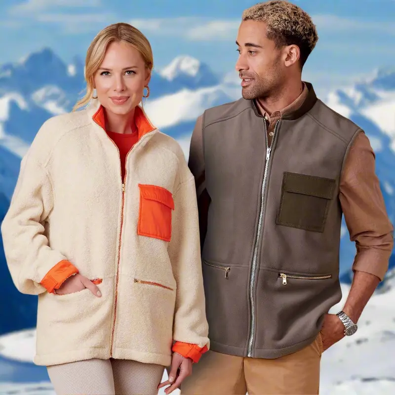 New Look Sewing Pattern 6713 Unisex Zippered Jacket And Vest 2