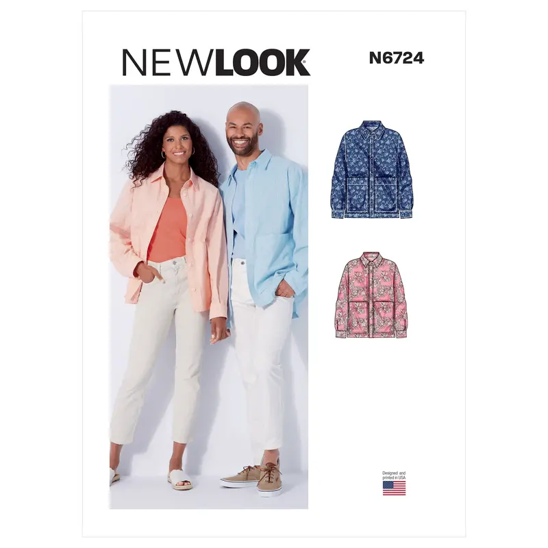 New Look Sewing Pattern 6724 Unisex Shirt 2