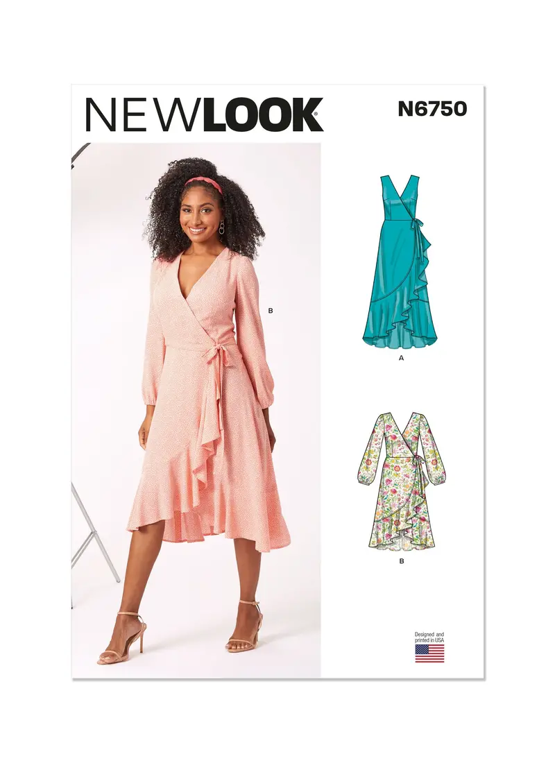 New Look Sewing Pattern 6750 Wrap Dress 2