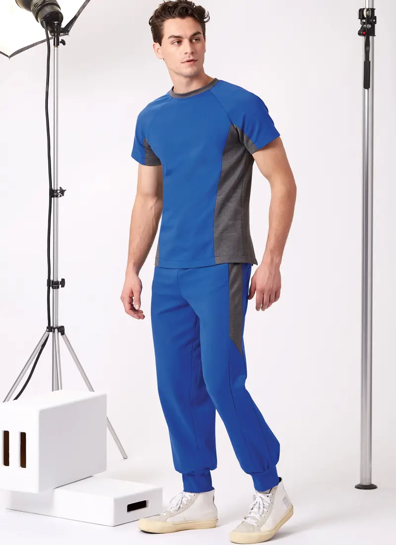 New Look Sewing Pattern 6760 Men's Knit Top And Pants 1