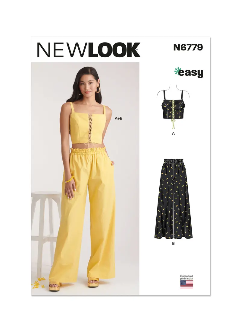 New Look Sewing Pattern 6779 Bra Top And Pants 2