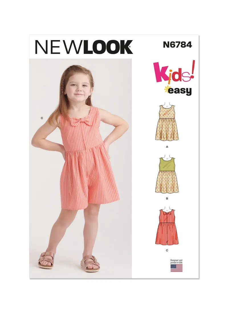New Look Sewing Pattern 6784 Children's Dresses And Romper 2