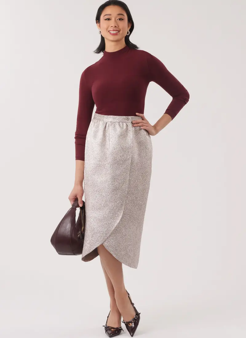New Look Sewing Pattern 6813 Wrap Skirt In Two Lengths 1