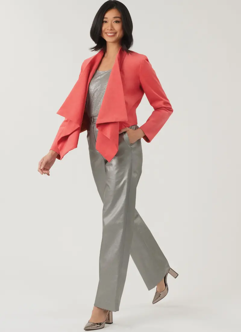 New Look Sewing Pattern 6817 Draped Front Vest, Jacket And Trousers 1