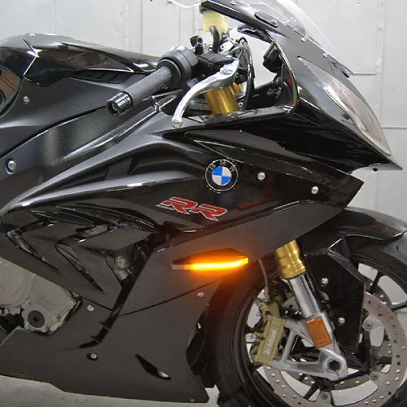 New Rage Cycles 09-19 Bmw S1000rr Led Front Turn Signals W/Load Eq 1