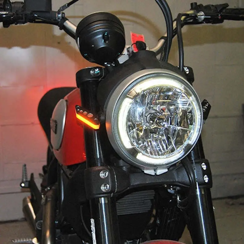 New Rage Cycles 15-22 Ducati Scrambler Front Turn Signals 1