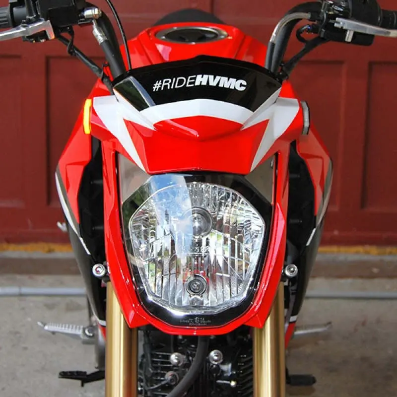 New Rage Cycles 16+ Kawasaki Z125 Front Turn Signals W/Load Eq 1