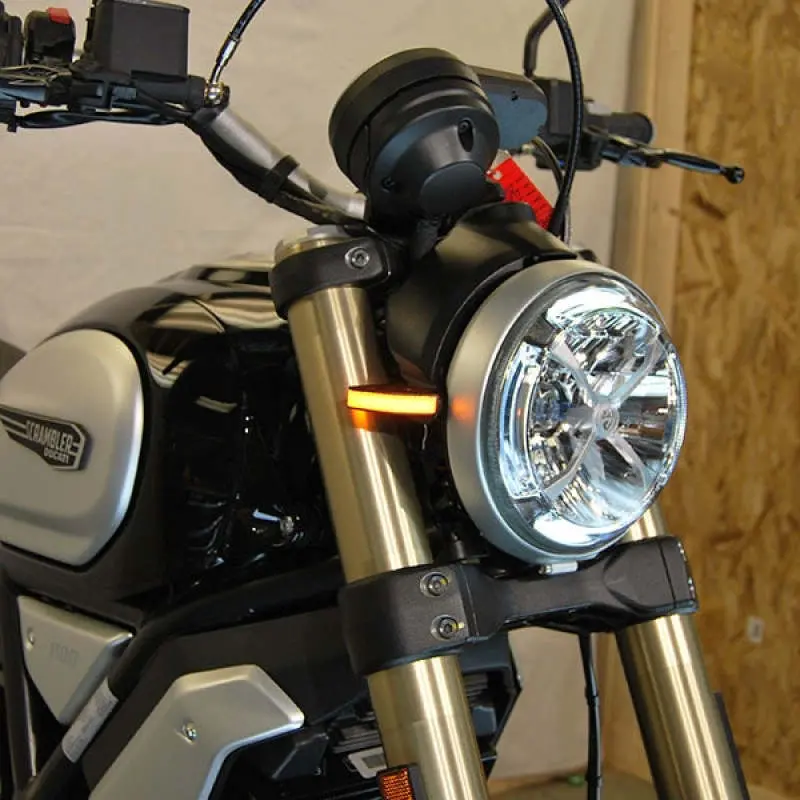 New Rage Cycles 18+ Ducati Scrambler 1100 Front Turn Signals 1