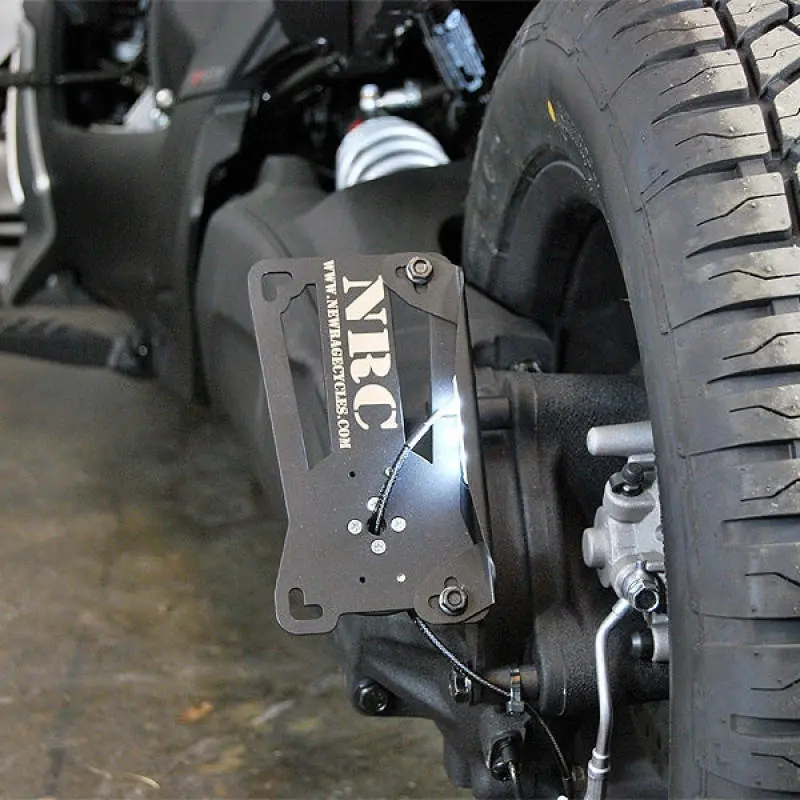 New Rage Cycles 19+ Can-Am Ryker Side Mount License Plate (2 Position) 1