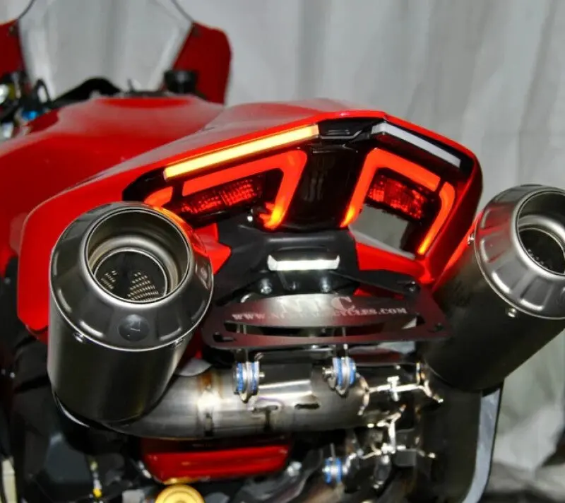New Rage Cycles 25+ Ducati V4 Panigale/V4 Streetfighter Fender Eliminator - Akrapovic Race Exhaust 1
