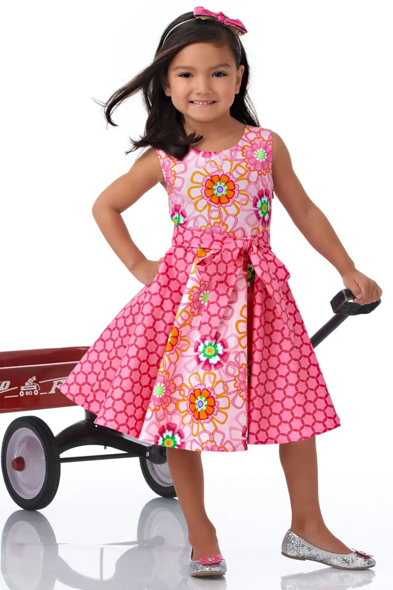Nl6202 Child's Dress And Sash 1