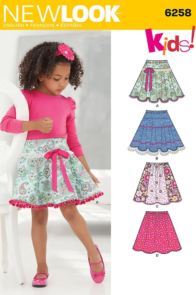 Nl6258 Child's And Girls' Circle Skirts 1