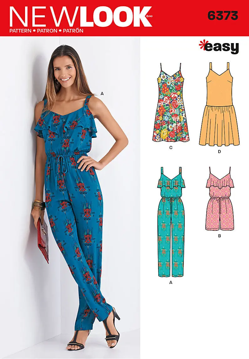 Nl6373 Misses' Jumpsuit Or Romper And Dresses 2