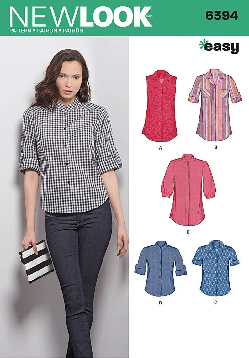 Nl6394 Misses' Button Front Tops 2