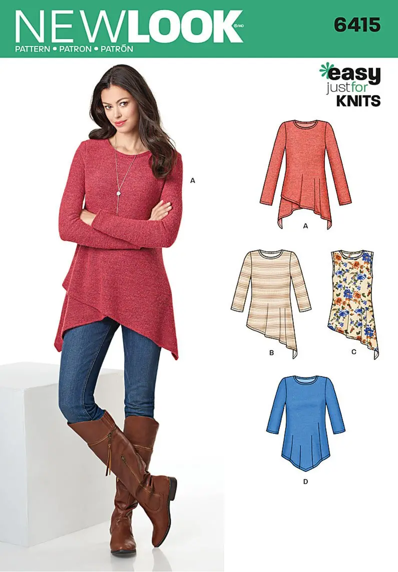 Nl6415 Misses' Knit Tunics 2