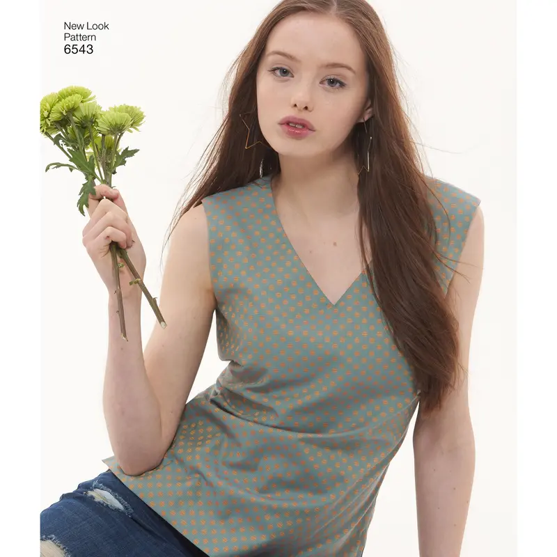 Nl6543 Women's Sleeveless Tops | Easy Sew Pattern 2
