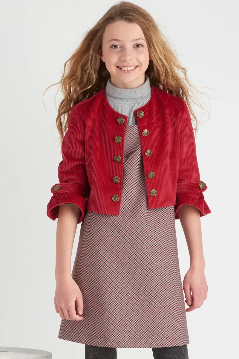 Nl6592 Girl's Jumper Dress And Leggings Sewing Pattern 1