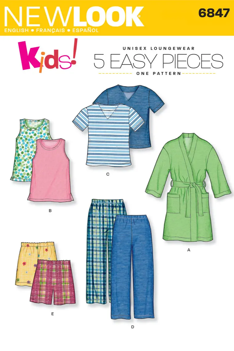 Nl6847 Children's Sleepwear Pattern | Easy 1