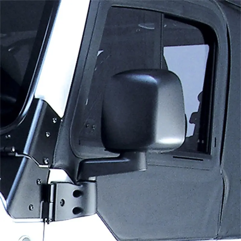 Omix Door Mirror Black Left- 87-06 Jeep Wrangler 1