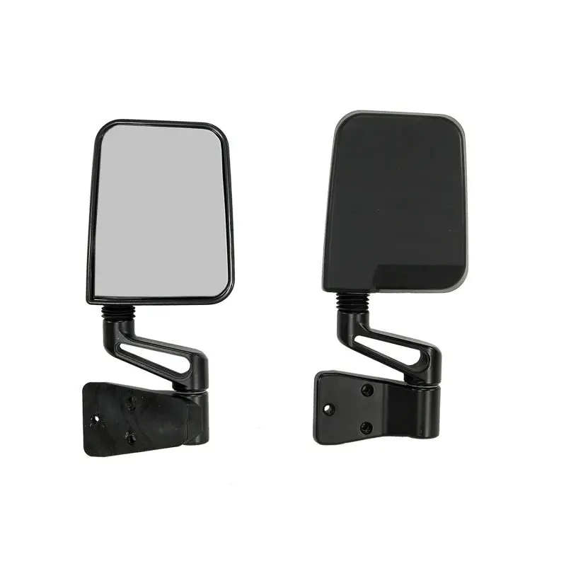 Omix Door Mirror Kit Black- 87-02 Jeep Wrangler 1