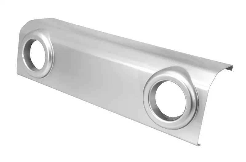 Omix Front Bumper Applique Silver 07-18 Jeep Wrangler 1