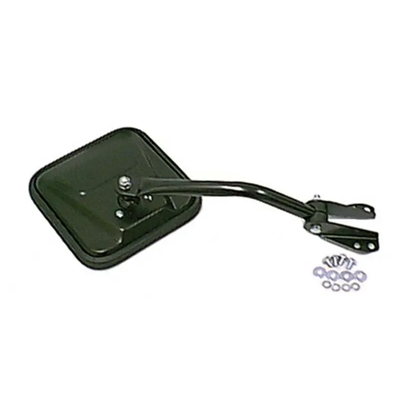 Omix Mirror Head And Arm Blk Left-Side- 55-86 Cj Models 1