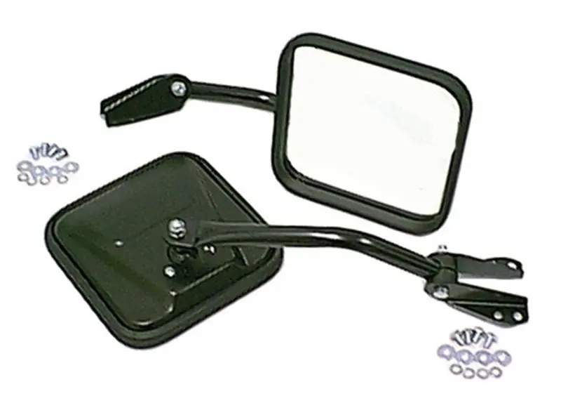 Omix Side Mirror Kit Black- 55-86 Jeep Cj Models 1