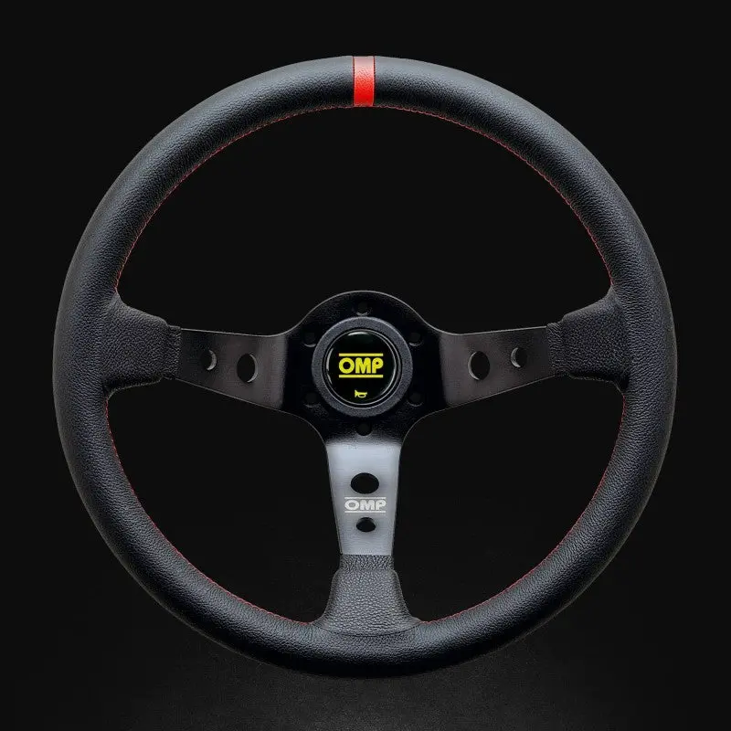 Omp Corsica Racing Steering Wheels 350Mm - Black/Red 1