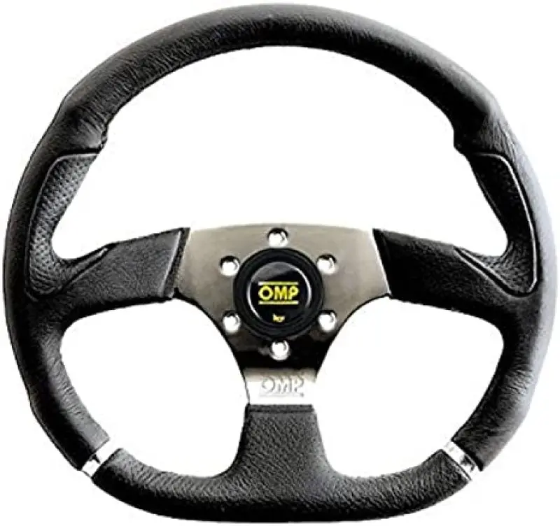 Omp Cromo Steering Wheel W/ 3 Steel Spokes Supplied 1