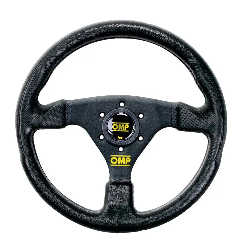 Omp Gp Racing Steering Wheel - Black/Black 1