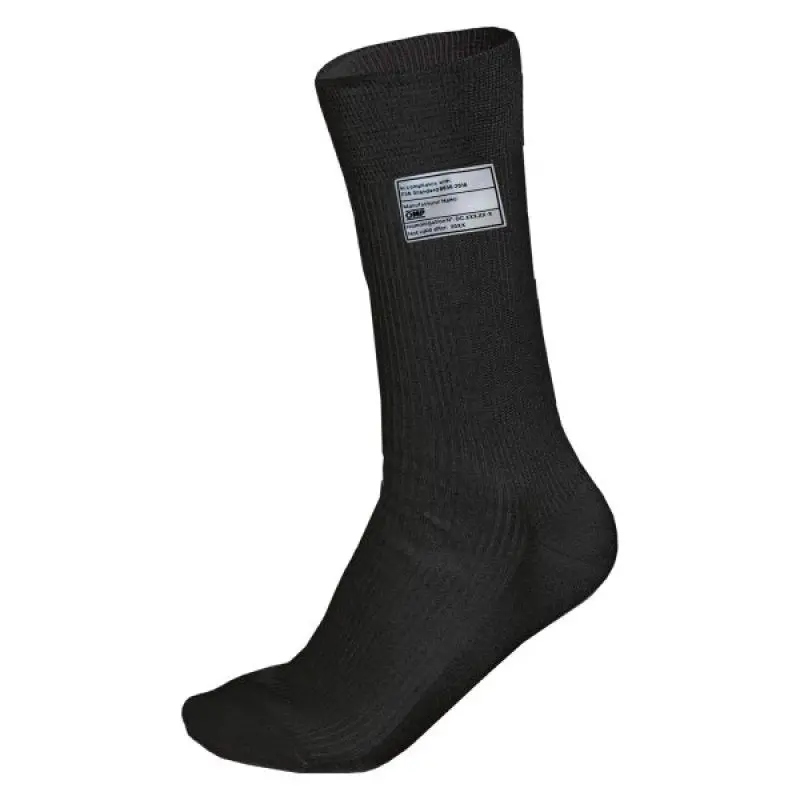 Omp Nomex Socks (Fia 8856-2018) Black - Size M 1