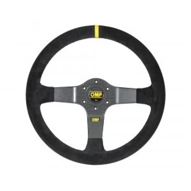 Omp Rally Steering Wheel Suede Leather (Black) 1